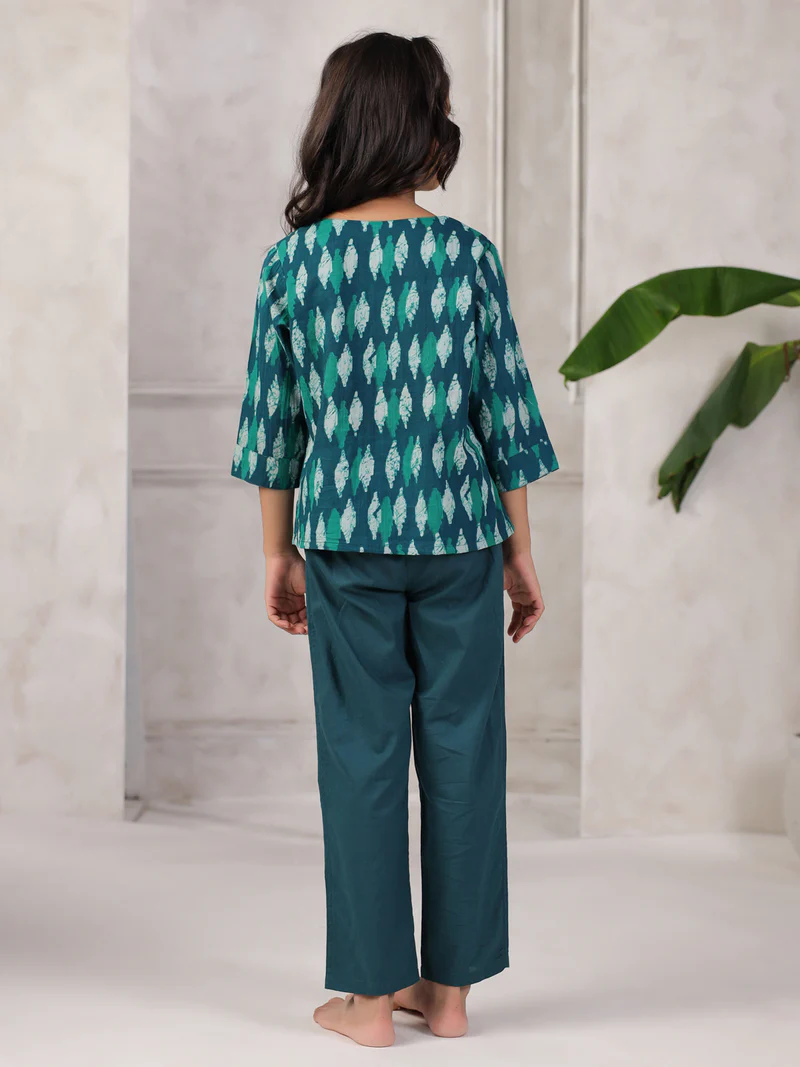 Cotton Printed Night Suit Set for Kids